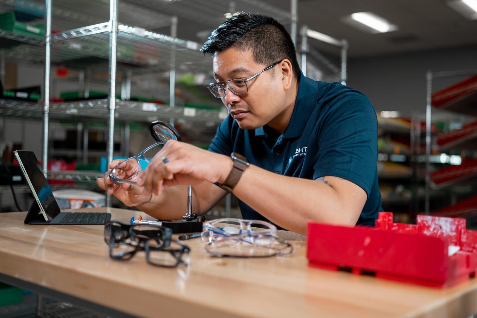 Prescription safety eyewear from an On-Sight program